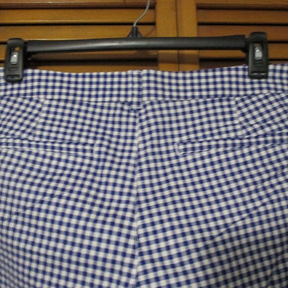 Old Navy shorts NEW gingham royal blue & white, stretch & pockets size 14 - Picture 8 of 8